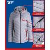 imageReebok Womens Jacket  Lightweight Quilted Puffer Parka Coat with Flex Stretch Panels  Casual Jacket for Women SXLDove Grey