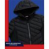 imageReebok Womens Jacket  Lightweight Quilted Puffer Parka Coat with Flex Stretch Panels  Casual Jacket for Women SXLJet Black