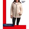 imageReebok Womens Jacket  Lightweight Quilted Puffer Parka Coat with Flex Stretch Panels  Casual Jacket for Women SXLOatmeal