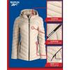 imageReebok Womens Jacket  Lightweight Quilted Puffer Parka Coat with Flex Stretch Panels  Casual Jacket for Women SXLOatmeal