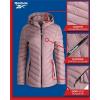 imageReebok Womens Jacket  Lightweight Quilted Puffer Parka Coat with Flex Stretch Panels  Casual Jacket for Women SXLRose Pink
