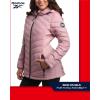 imageReebok Womens Jacket  Lightweight Quilted Puffer Parka Coat with Flex Stretch Panels  Casual Jacket for Women SXLRose Pink