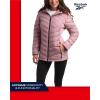 imageReebok Womens Jacket  Lightweight Quilted Puffer Parka Coat with Flex Stretch Panels  Casual Jacket for Women SXLRose Pink