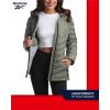 imageReebok Womens Jacket  Lightweight Quilted Puffer Parka Coat with Flex Stretch Panels  Casual Jacket for Women SXLSage