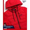 imageReebok Womens Jacket  Lightweight Quilted Puffer Parka Coat with Flex Stretch Panels  Casual Jacket for Women SXLVector Red
