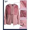 imageReebok Womens Jacket  Polar Fleece Sweatshirt Jacket  Lightweight Coat for Women SXLDusty Rose Pink