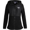 imageReebok Womens Jacket  Polar Fleece Sweatshirt Jacket  Lightweight Coat for Women SXLJet Black