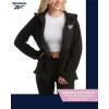 imageReebok Womens Jacket  Polar Fleece Sweatshirt Jacket  Lightweight Coat for Women SXLJet Black