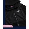 imageReebok Womens Jacket  Polar Fleece Sweatshirt Jacket  Lightweight Coat for Women SXLJet Black
