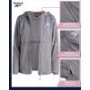 imageReebok Womens Jacket  Polar Fleece Sweatshirt Jacket  Lightweight Coat for Women SXLMedium Grey