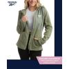 imageReebok Womens Jacket  Polar Fleece Sweatshirt Jacket  Lightweight Coat for Women SXLSage