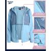 imageReebok Womens Jacket  Polar Fleece Sweatshirt Jacket  Lightweight Coat for Women SXLSoft Blue