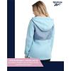 imageReebok Womens Jacket  Polar Fleece Sweatshirt Jacket  Lightweight Coat for Women SXLSoft Blue