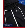 imageReebok Womens Jacket  Weather Resistant Fleece Lined Windbreaker Jackets for Women  Cozy Zip Up Hoodie Jacket SXLJet Black
