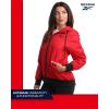 imageReebok Womens Jacket  Weather Resistant Fleece Lined Windbreaker Jackets for Women  Cozy Zip Up Hoodie Jacket SXLVector Red