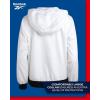 imageReebok Womens Jacket  Weather Resistant Fleece Lined Windbreaker Jackets for Women  Cozy Zip Up Hoodie Jacket SXLWhiteBlack Trim