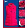 imageReebok Womens Puffer Vest  Quilted Insulated Winter Vest High Collar  Sleeveless Jacket for Women SXLFuschia