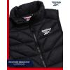 imageReebok Womens Puffer Vest  Quilted Insulated Winter Vest High Collar  Sleeveless Jacket for Women SXLJet Black