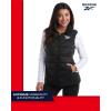 imageReebok Womens Puffer Vest  Quilted Insulated Winter Vest High Collar  Sleeveless Jacket for Women SXLJet Black