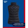 imageReebok Womens Puffer Vest  Quilted Insulated Winter Vest High Collar  Sleeveless Jacket for Women SXLJet Black