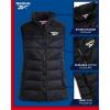 imageReebok Womens Puffer Vest  Quilted Insulated Winter Vest High Collar  Sleeveless Jacket for Women SXLJet Black
