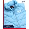 imageReebok Womens Puffer Vest  Quilted Insulated Winter Vest High Collar  Sleeveless Jacket for Women SXLSoft Blue
