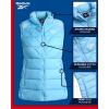 imageReebok Womens Puffer Vest  Quilted Insulated Winter Vest High Collar  Sleeveless Jacket for Women SXLSoft Blue