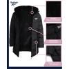 imageReebok Womens Winter Jacket  Reversible Quilted Puffer with Sherpa Fleece Lining  Parka Coat for Women S3X Plus SizeJet Black