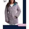 imageReebok Womens Winter Jacket  Reversible Quilted Puffer with Sherpa Fleece Lining  Parka Coat for Women S3X Plus SizePeacock