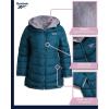 imageReebok Womens Winter Jacket  Reversible Quilted Puffer with Sherpa Fleece Lining  Parka Coat for Women S3X Plus SizePeacock
