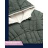 imageReebok Womens Winter Jacket  Reversible Quilted Puffer with Sherpa Fleece Lining  Parka Coat for Women S3X Plus SizeSage