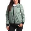imageReebok Womens Jacket  Weather Resistant Fleece Lined Windbreaker Jackets for Women  Cozy Zip Up Hoodie Jacket SXLSage