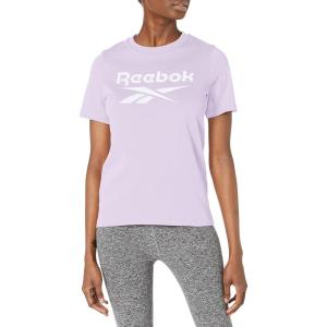 imageReebok Womens Big Logo TeePurple OasisWhite Logo