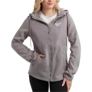 imageReebok Womens Jacket  Polar Fleece Sweatshirt Jacket  Lightweight Coat for Women SXLMedium Grey