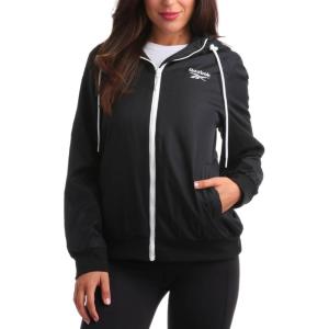 imageReebok Womens Jacket  Weather Resistant Fleece Lined Windbreaker Jackets for Women  Cozy Zip Up Hoodie Jacket SXLJet Black