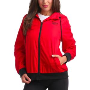 imageReebok Womens Jacket  Weather Resistant Fleece Lined Windbreaker Jackets for Women  Cozy Zip Up Hoodie Jacket SXLVector Red