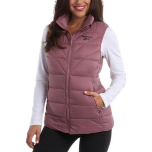 imageReebok Womens Puffer Vest  Quilted Insulated Winter Vest High Collar  Sleeveless Jacket for Women SXLRose Pink