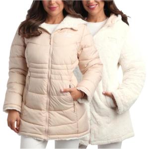 imageReebok Womens Winter Jacket  Reversible Quilted Puffer with Sherpa Fleece Lining  Parka Coat for Women S3X Plus SizeOatmeal