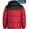 imageReebok Mens Puffer Jacket  Heavyweight Quilted Puffer Coat with Wide Hood  Weather Resistant Ski Jacket for Men MXXLBlackDark Red
