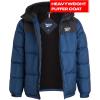 imageReebok Mens Puffer Jacket  Heavyweight Quilted Puffer Coat with Wide Hood  Weather Resistant Ski Jacket for Men MXXLBlackNothern Night