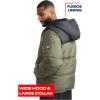 imageReebok Mens Puffer Jacket  Heavyweight Quilted Puffer Coat with Wide Hood  Weather Resistant Ski Jacket for Men MXXLBlackVarsity Green