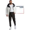 imageReebok Mens Puffer Jacket  Heavyweight Quilted Puffer Coat with Wide Hood  Weather Resistant Ski Jacket for Men MXXLBlackWhite
