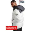 imageReebok Mens Puffer Jacket  Heavyweight Quilted Puffer Coat with Wide Hood  Weather Resistant Ski Jacket for Men MXXLBlackWhite