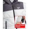 imageReebok Mens Puffer Jacket  Heavyweight Quilted Puffer Coat with Wide Hood  Weather Resistant Ski Jacket for Men MXXLCharcoalGrey