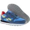 imageReebok UnisexChild Classic Leather SneakerUpbeat BlueRedtasticHazy Yellow