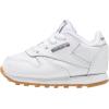 imageReebok UnisexChild Classic Leather SneakerWhiteGumInt