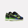 imageReebok UnisexChild Classic Leather Step N Flash SneakerBlackVector BlueLaser Lime