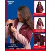 imageReebok Womens Winter Coat  Waterproof Windbreaker Jacket with Removable Puffer Coat  System Jacket for Women SXLMaroon