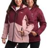 imageReebok Womens Winter Coat  Waterproof Windbreaker Jacket with Removable Puffer Coat  System Jacket for Women SXLMaroon