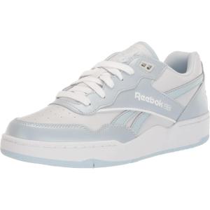 imageReebok UnisexChild Bb4000 Ii SneakerCold GreyFeel Good BlueWhite